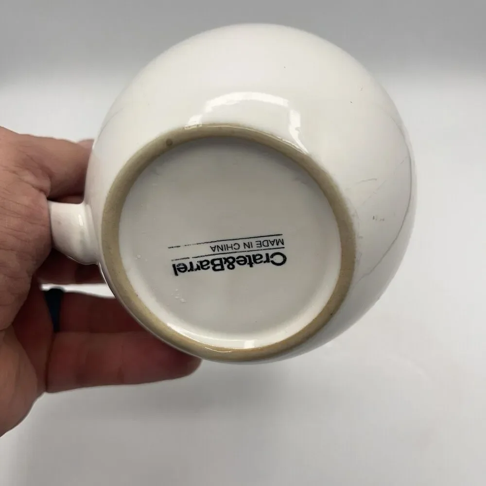 White Crate And Barrel Mug